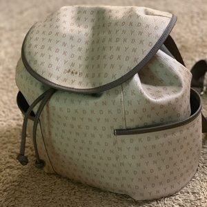 DKNY leather back pack